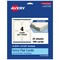 Avery Printable Arched Flat Cards, Sure Feed Technology, 4-3/4" x 3-1/2", Matte Ivory Cardstock, Print-to-The-Edge, Laser/Inkjet Printable, 40 Total